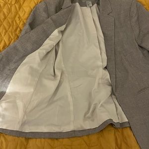 H&M blazer size 12. Heather gray with white lining